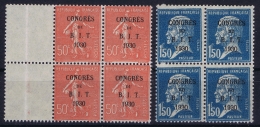 France : Yv Nr  264 + 265 BIT  3x MNH/** Sans Charnière  Postfrisch + 1 X MH/* Falz/ Charniere 1924 - Neufs