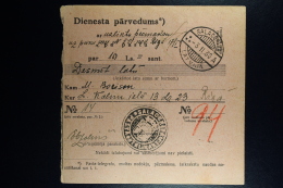 Latvia : Official Money Order 1930 Salismunde Riga - Latvia