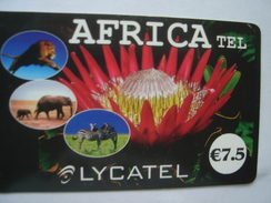 FRANCE  CARDS PREPAID  AFRICA  ANIMALS - Ad Uso Interno