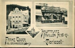 AUSTRIA  MARIAZELL FRANZ EGGER GOLD U SILBER PAVILLON OLD POSTCARD - Mariazell