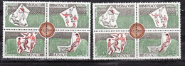 Monaco  628 631  Variété Maillots Noir De L'AS MOnaco Et Normal Rouge  Neuf ** TB MNH Sin Charnela - Variedades Y Curiosidades