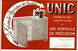 UNIC MACHINE A COUDRE    (louis Griffault Breuil Coiffaud Par Chef Boutonne ) - M