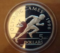 NIUE 5 DOLLARS 1992 SILVER PROOF "OLYMPICS GAME 1996" (free Shipping Via Registered Air Mail) - Niue