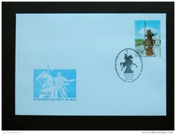 FDC Cover From Kyrgyzstan 2001 Baatyr Monument Horse - Kirgisistan