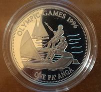 TONGA 1 PAANGA 1992 SILVER PROOF "OLYMPIC GAMES 1996" (free Shipping Via Registered Air Mail) - Tonga