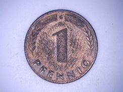 ALLEMAGNE - 1 PFENNIG 1950 G - 1 Pfennig