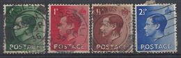 GB 1936 KE VIII (o) SG.457-460. Mi.193x-196x - Gebruikt