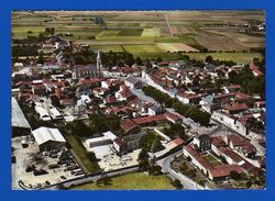 Thenezay  Deux Sèvres  Vue Aérienne . Le Centre De La Ville  Gde Dentelée Couleurs . état Bon - Thenezay