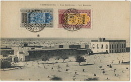 Tombouctou Vue Generale Fort Bonnier  2 Beaux Timbres 1926 Le Deley - Mali