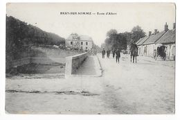 BRAY Sur SOMME  (cpa 80)  Route D'Albert -  - L 1 - Bray Sur Somme