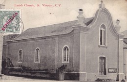 St.VINCENT, Cabo Verde. - Parish Church. Carte Ancienne Pas Courante - Cap Vert