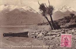 DIAMOND LAKE  And Richardson Range . Carte  Rare - Nouvelle-Zélande