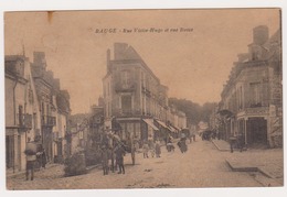 CPA MAINE ET LOIRE  49   BAUGE  Rue Victor Hugo Et Rue Basse - Sonstige & Ohne Zuordnung