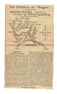 Coupure Journal - LES ITINÉRAIRES DU PROGRÈS - CHAMP MORON Et FONTENOTTE (Plombières) - Documents Historiques