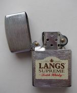 - Briquet Style Zippo - LANGS. Scotch Whisky - - Autres & Non Classés