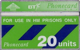 REINO UNIDO. HM Prisons Only (Thermographic Band) 20U. 02/1992. CUP005. (501) - Andere & Zonder Classificatie