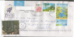 Water,the Source Of Life, Letter From Israël, Sent To ANDORRA, With Arrival Postmark - Lettres & Documents