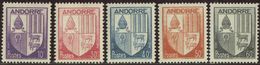 Andorre 1944 Yv. N°93 à 97 - Armoiries Des Vallées - Neuf ** - Unused Stamps