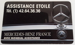 Carte Assistance Etoile Mercedes Benz France - Autres & Non Classés