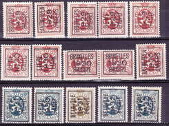 TYPO Heraldieke Leeuw 1929 - 1932  Nr. 278 / 279 / 280 - Typo Precancels 1929-37 (Heraldic Lion)
