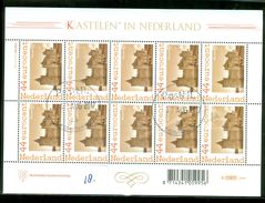 NEDERLAND * BLOK Van 10 * KASTELEN IN NEDERLAND *  BLOC * BLOCK * NETHERLANDS * POSTFRIS GESTEMPELD (18) - Used Stamps