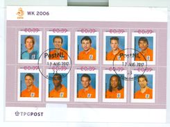 NEDERLAND * BLOK Van 10 * VOETBAL * WK 2006 *  BLOC * BLOCK * NETHERLANDS * POSTFRIS GESTEMPELD (19) - Gebraucht