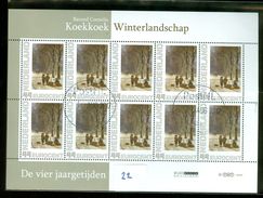 NEDERLAND * BLOK Van 10 * DE VIER JAARGETIJDEN * KOEKKOEK SCHILDERIJ  *  BLOC * BLOCK * NL * POSTFRIS GESTEMPELD (22) - Used Stamps