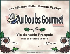 " AU DOUBS GOURMET  "  Une Selection DIDIER MAGNIN FEYSOT  .. - Collections, Lots & Séries