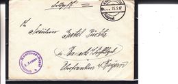 Russie - Lettonie - Lettre Militaire De 1917 - Feldpost - Exp Vers Oberfranken - Cachet Dépot Munitions - Briefe U. Dokumente