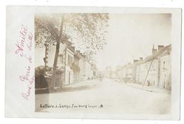 LE MESLE SUR SARTHE (61) Carte Photo Rue Faubourg Loyer - Le Mêle-sur-Sarthe