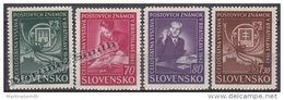 Slovakia - Slovaquie 1942 Yvert 70-73 Bratislava Philatelic Exposition - MNH - Ongebruikt