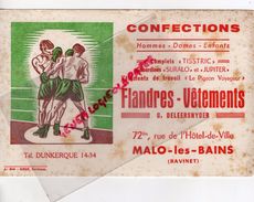 59 MALO LES BAINS-DUNKERQUE-RAVINET-BUVARD FLANDRES VETEMENTS-MAISON DELEERSNYDER-SURALO-BLIZZAND- TISSTRIC-BOXE - Kleidung & Textil