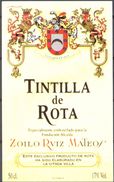 1123 - Espagne  - Andalousie - Tintilla De Rota - Embotellado Expecialmente Para La Fundación Alcade Zoilo Ruis Mateos - Vino Rosso