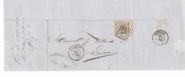 TP 17 S/LAC Van Acker-De Coster & Cie Gent LOS 141 C.Gand 24/10/1868 V.Eecloo C.d'arrivée PR4776 - Annulli A Punti