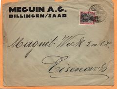 Dillingen 1920 Cover Mailed - Lettres & Documents