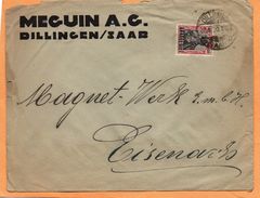 Dillingen 1920 Cover Mailed - Brieven En Documenten