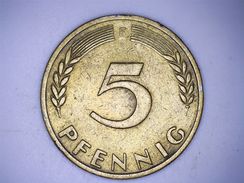 ALLEMAGNE - 5 PFENNIG 1950 F - 5 Pfennig