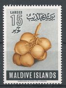 Maldive Islands 1961. Scott #73 (MH) Coconuts, Fruits - Maldives (...-1965)