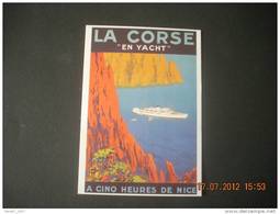 CLOUET   10607   CORSE   EN YACHT DE NICE   HOCK                            Retirage - Publicidad