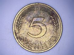 ALLEMAGNE - 5 PFENNIG 1976 D - 5 Pfennig