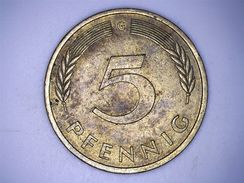 ALLEMAGNE - 5 PFENNIG 1977 G - 5 Pfennig