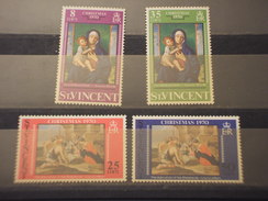 ST. VINCENT - 1970 QUADRI/NATALE 4 VALORI - NUOVI(++) - St.Vincent (...-1979)