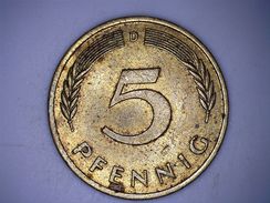 ALLEMAGNE - 5 PFENNIG 1979 D - 5 Pfennig