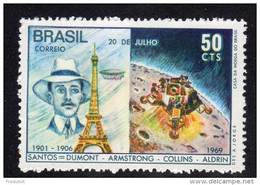 BRESIL - 1969 - N° 907  ** Santos-Dumont / Armstrong/Collins/Aldrin - Ungebraucht