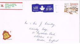 25871. Carta Aerea OTTAWA (Canada) 1987. Viñeta, Label Pro Tuberculose - Covers & Documents