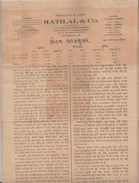 India 1934  Cotton Rates Circular In Gujrati Language Foreign Dept.  #  00940  FL Inde Indien India Fiscaux Revenue - Supplies And Equipment