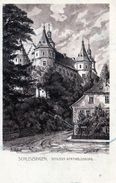 Thuringen, Schleusingen, Künstlerkarte, Illustrateur Frühauf, Schloss Bertholdsburg - Schleusingen