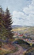 Thuringen, Schleusingen, Vom Gelhoser Berg Gesehen, Künstlerkarte, Illustrateur Frühauf 1917 - Schleusingen