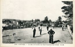 N°56661 -cpa Créteil -le Jeu De Boules Du Club - - Bowls