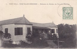 NOUVELLES HEBRIDES . - PORT VILA. - Habitation Du Résident Des Nouvelles-Hébrides. Carte RARE - Altri & Non Classificati